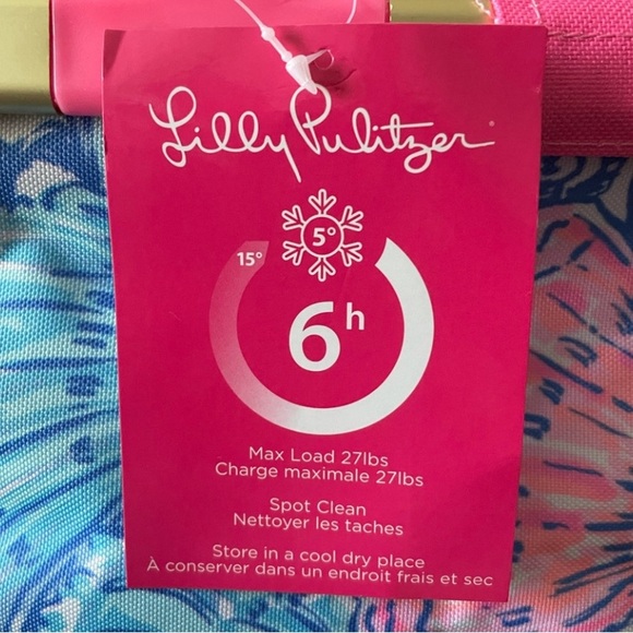 NWT Lilly Pulitzer cooler/picnic basket - Picture 2 of 5